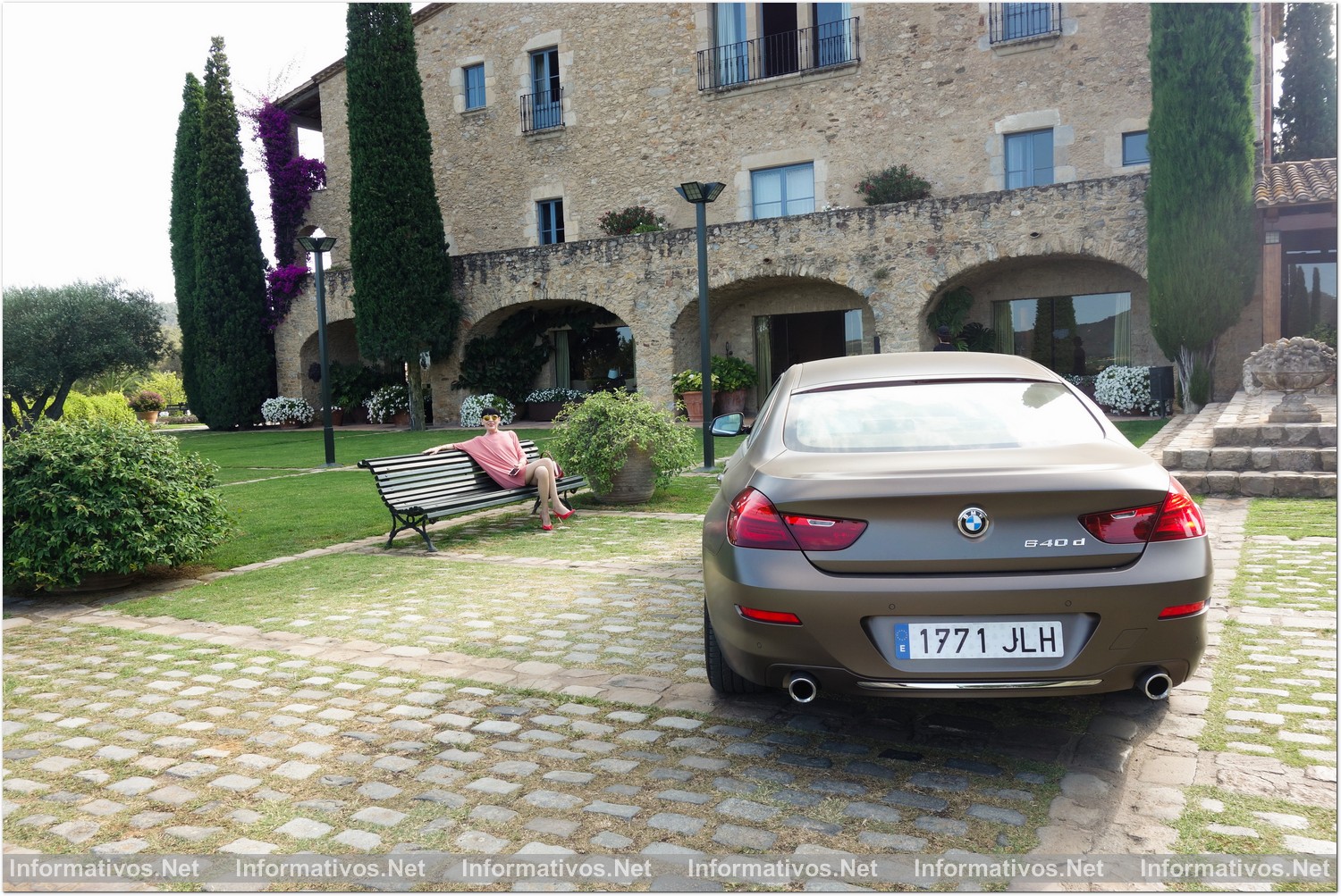 Pals-13JUL016.- Probamos el BMW 640d Gran Coupé con un destino excepcional: Más de Torrente, el Relais & Châteaux más carismático de la Costa Brava
