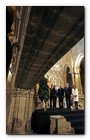 :: Pulse para Ampliar :: El presidente del Gobierno de las Islas Baleares, Francesc Antich (i), el presidente de la Generalitat de Cataluña, José Montilla (2i), el presidente del Gobierno de Aragón, Marcelino Iglesias (2d), y la consellera de Cultura y Deportes de la Generalitat Valenciana, Trinidad Miró, durante la ofrenda floral ante la tumba del rey Jaime I en el monasterio de Poblet en Tarragona, durante los actos de celebración del 800 aniversario del nacimiento del rey.