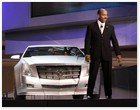 :: Pulse para Ampliar :: Ed Welburn, Vice Presidente de Diseño de GM, presenta el Cadillac CTS Coupe Concept en el North American International Auto Show 2008 de Detroit, Michigan.
