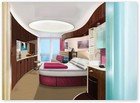 :: Pulse para Ampliar :: NORWEGIAN CRUISE LINE (NCL) desvela los nuevos y revolucionarios camarotes que introducirá en sus nuevos barcos F3, a partir del año 2010
Camarote 'Deluxe' con balcón
