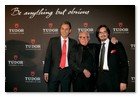:: Pulse para Ampliar :: Fiesta Tudor Night en Madrid: Sr. Schuler (Consejero Delegado Relojes Tudor España), Ron Ferri, Davide Cerrato (Relojes Tudor Internacional)