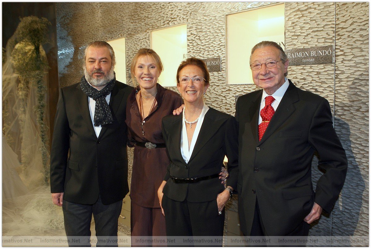 Inauguración Boutique Novias Raimón Bundó Madrid: Raimon Bundo (Jr), Ivonne Ruiz, Cristina Arana, Raimon Bundo
