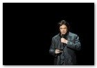 :: Pulse para Ampliar :: Actor Benicio Del Toro recites "Candidate" by Joy Division during the G-Star Fall 2009 Fashion Show at the Hammerstein Ballroom on February 17, 2009 in New York City.