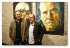 :: Pulse para Ampliar :: Exposición de Carles Graell en el FAD Barcelona: Joan Manuel Serrat junto a Carles Graell