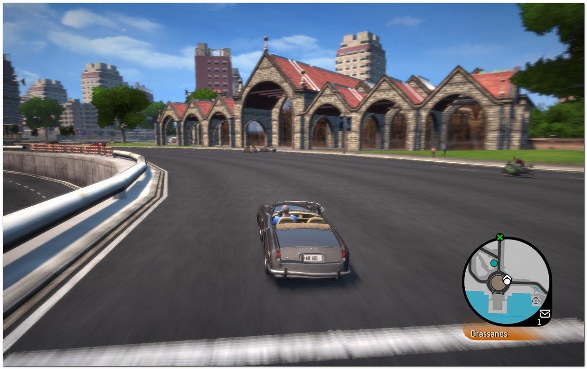 Captura de pantalla de "Wheelman" juego de accin basado en Barcelona