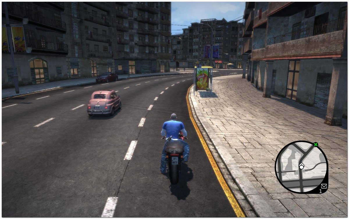 Captura de pantalla de "Wheelman" juego de accin basado en Barcelona