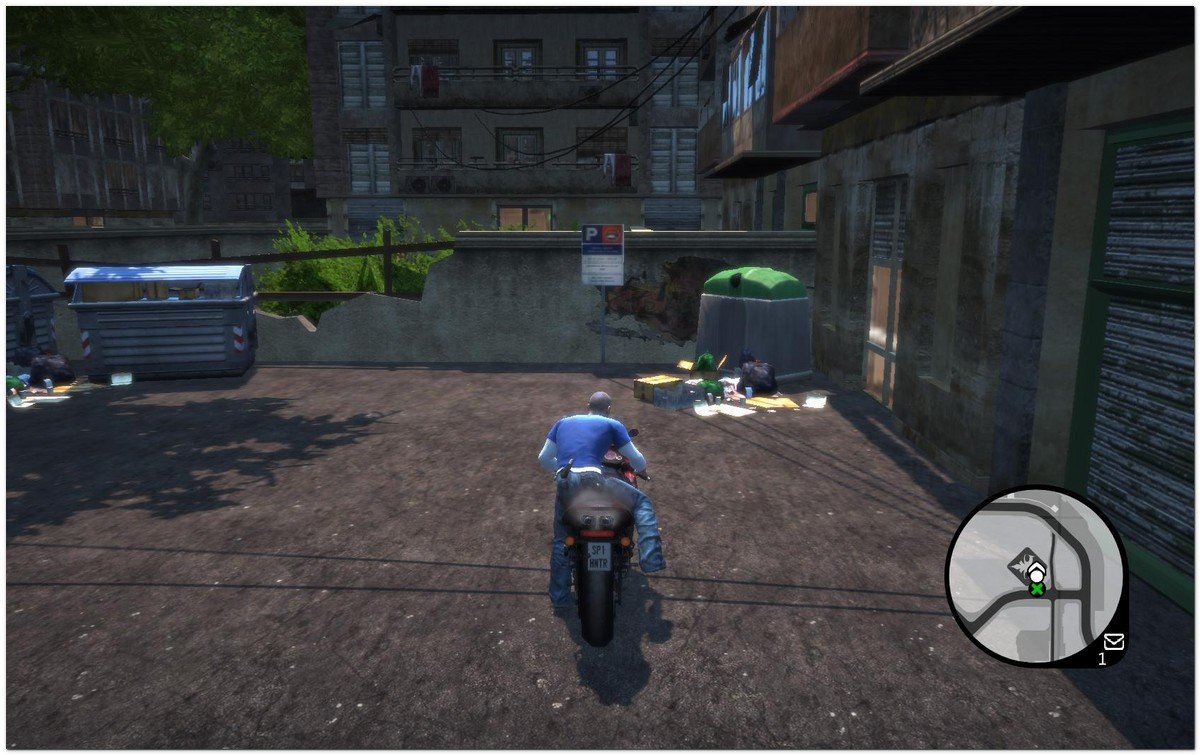 Captura de pantalla de "Wheelman" juego de accin basado en Barcelona