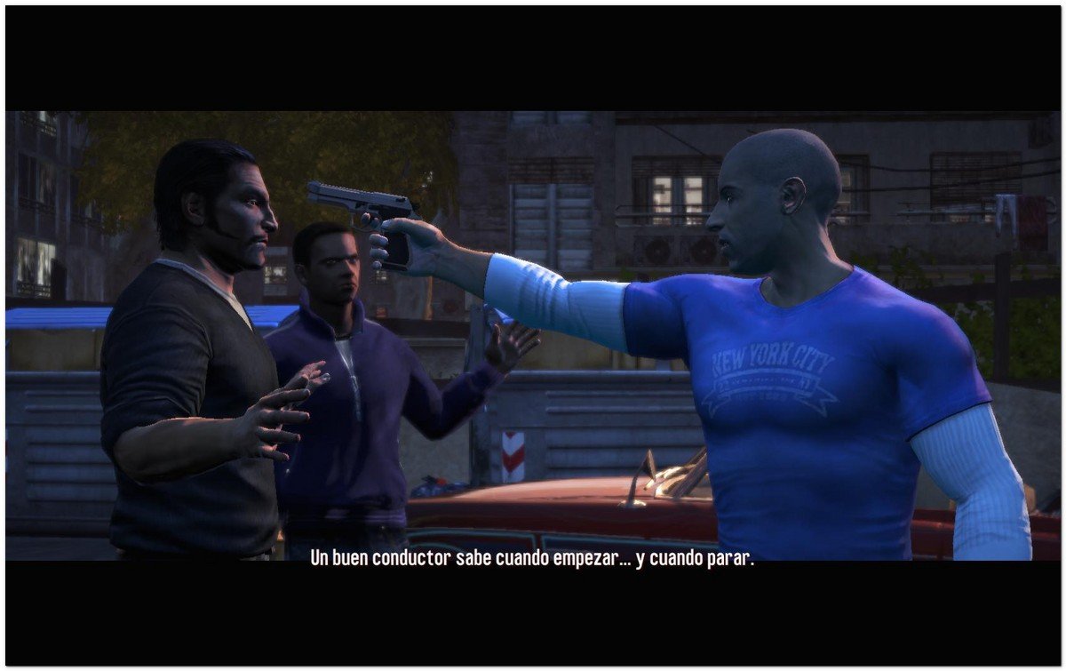 Captura de pantalla de "Wheelman" juego de accin basado en Barcelona