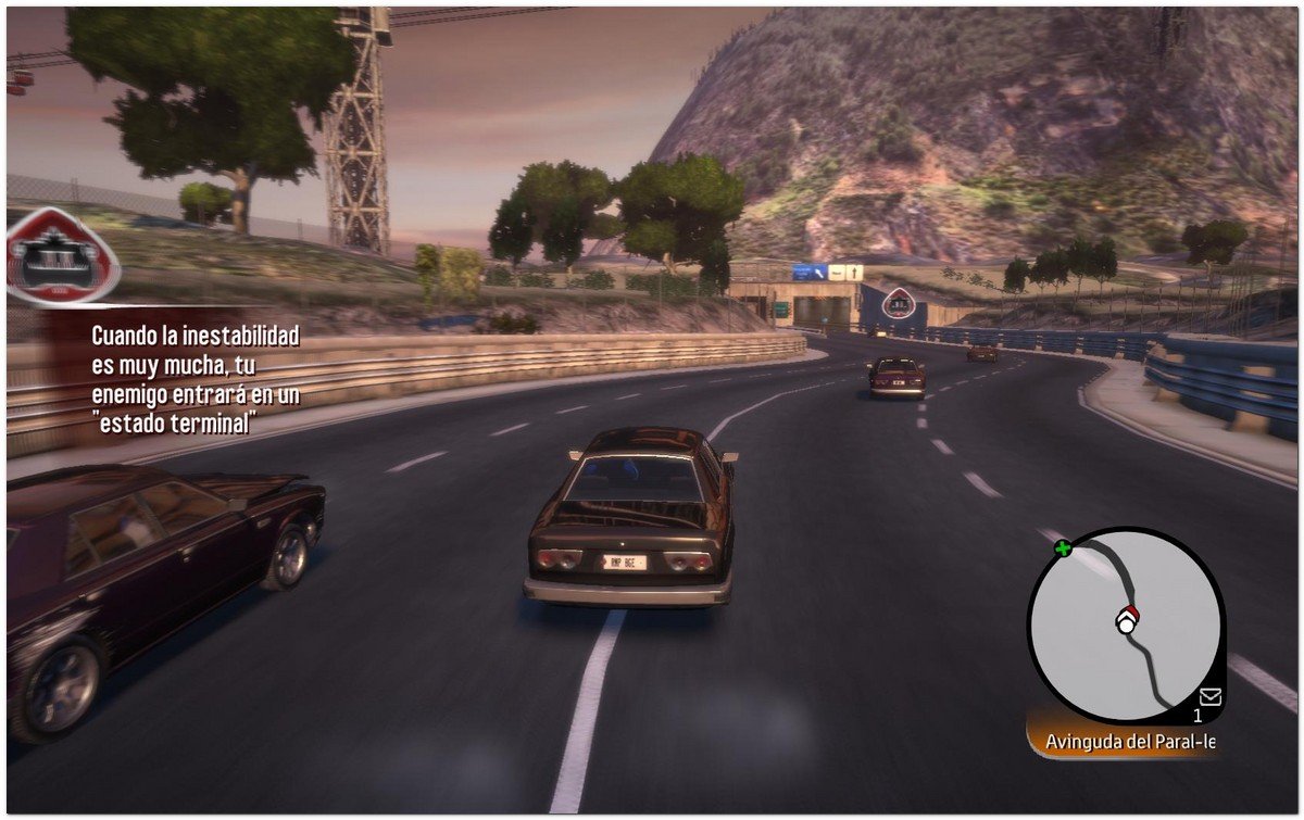 Captura de pantalla de "Wheelman" juego de accin basado en Barcelona