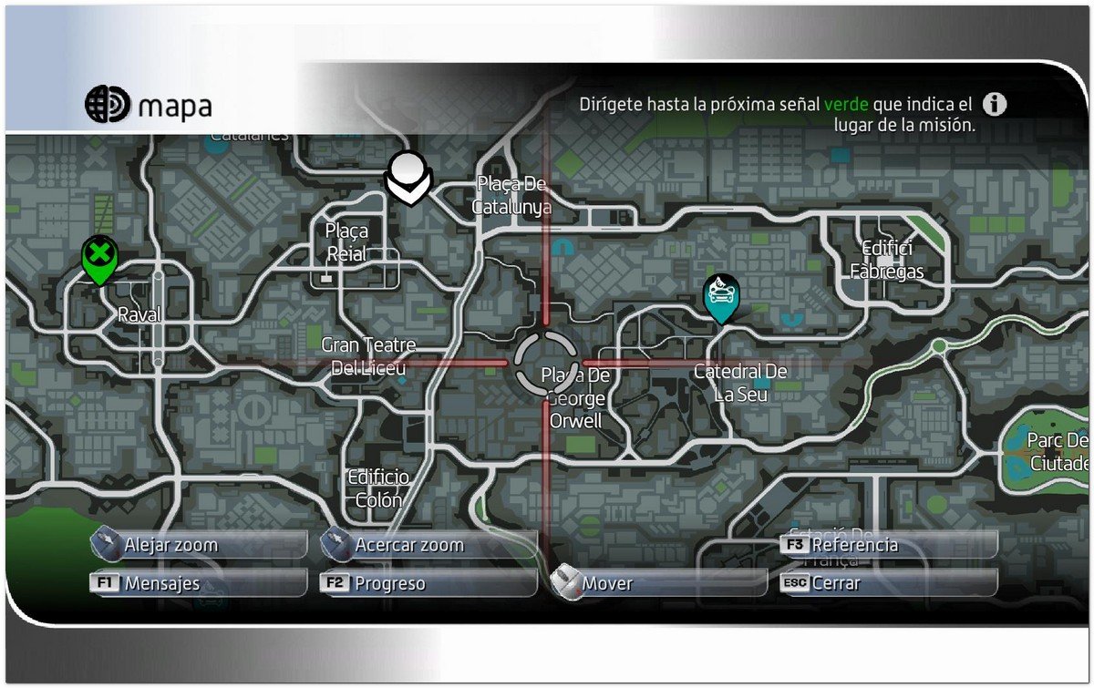 Captura de pantalla de "Wheelman" juego de accin basado en Barcelona