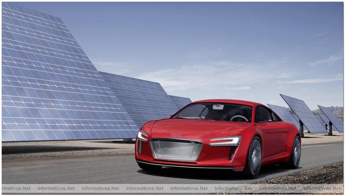 Audi presenta el elemento estrella del IAA 2009: el e-tron, un vehculo deportivo de alto rendimiento con sistema de propulsin totalmente elctrica.