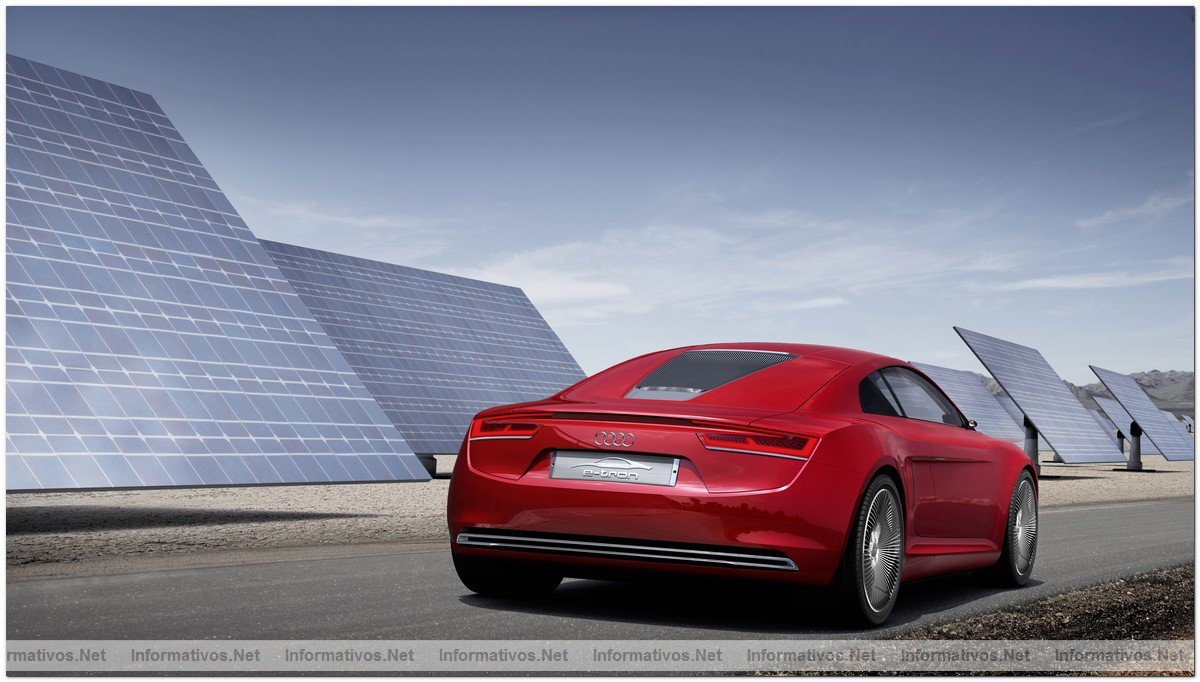 Audi presenta el elemento estrella del IAA 2009: el e-tron, un vehculo deportivo de alto rendimiento con sistema de propulsin totalmente elctrica.