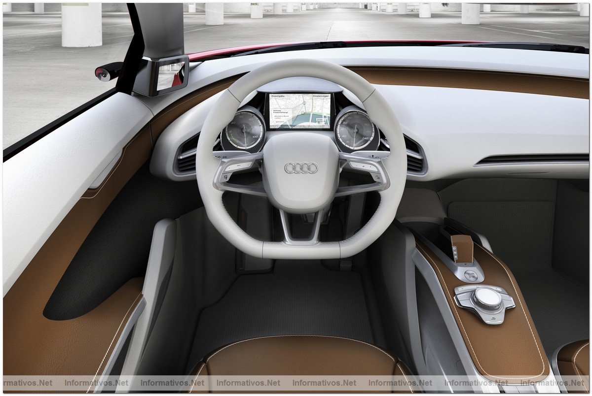 Audi presenta el elemento estrella del IAA 2009: el e-tron, un vehculo deportivo de alto rendimiento con sistema de propulsin totalmente elctrica.