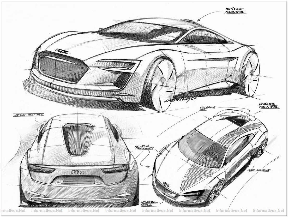 Audi presenta el elemento estrella del IAA 2009: el e-tron, un vehculo deportivo de alto rendimiento con sistema de propulsin totalmente elctrica.