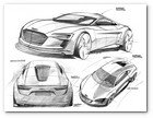 :: Pulse para Ampliar :: Audi presenta el elemento estrella del IAA 2009: el e-tron, un vehículo deportivo de alto rendimiento con sistema de propulsión totalmente eléctrica.