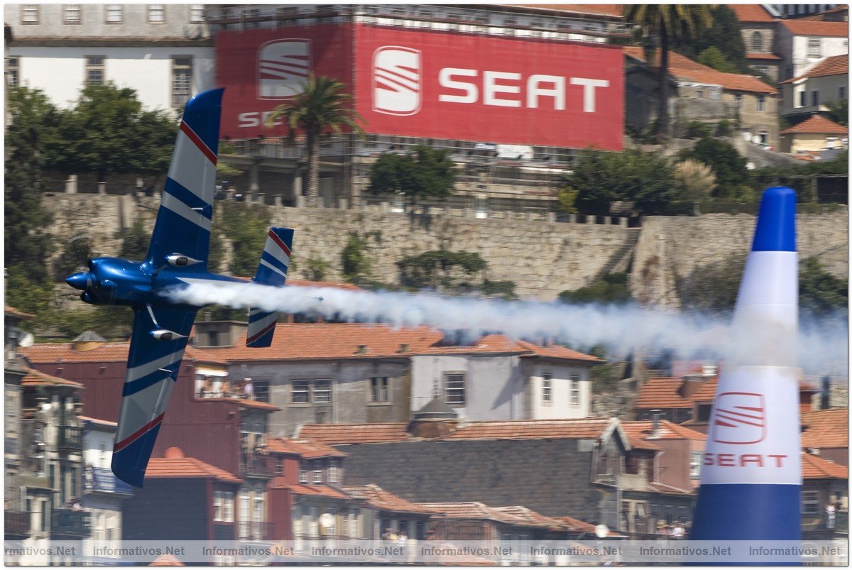 Russian Pilot Sergey Rakhmanin during the fifth round of the 2009 Red Bull Air Race World Championship  in Porto, Portugal,  September 13th,  2009.