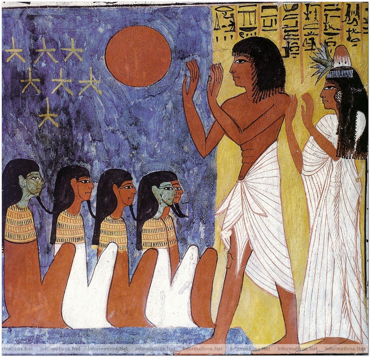 Detalle del interior de la tumba de Sennedyem