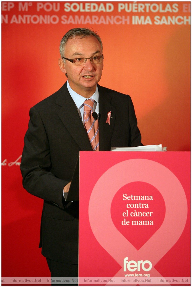 BCN, 19OCT09.- Semana Internacional de la Lucha contra el Cncer de Mama en Barcelona (por FERO)
 Dr. Jos Baselga