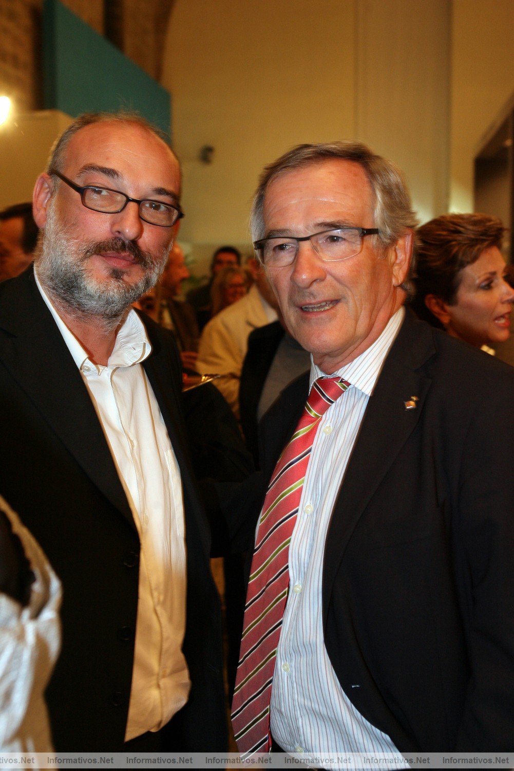 XVIII Saln de Arte y Antigedades de las  Drassanes Reials de Barcelona. Alex Flaqu (Dir. del Saln) y Xavier Trias (candidato de CiU a la alcalda de Barcelona)