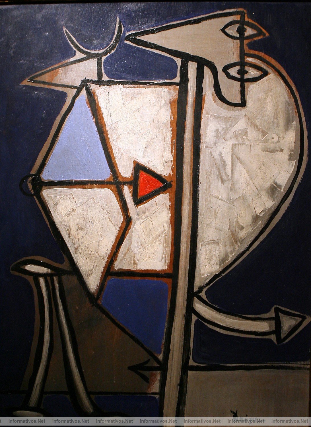 XVIII Saln de Arte y Antigedades de las  Drassanes Reials de Barcelona. Toro y Mujer, de Oscar Dominguez (1947)