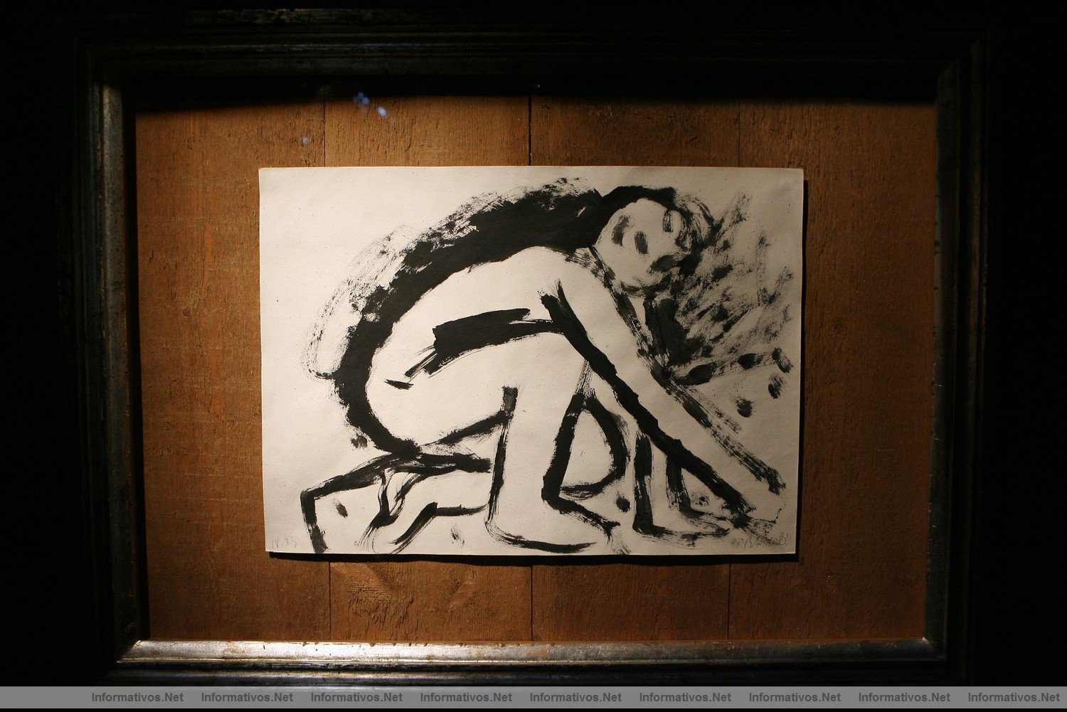 XVIII Saln de Arte y Antigedades de las  Drassanes Reials de Barcelona. Man Painting, de Miquel Barcel. 1983