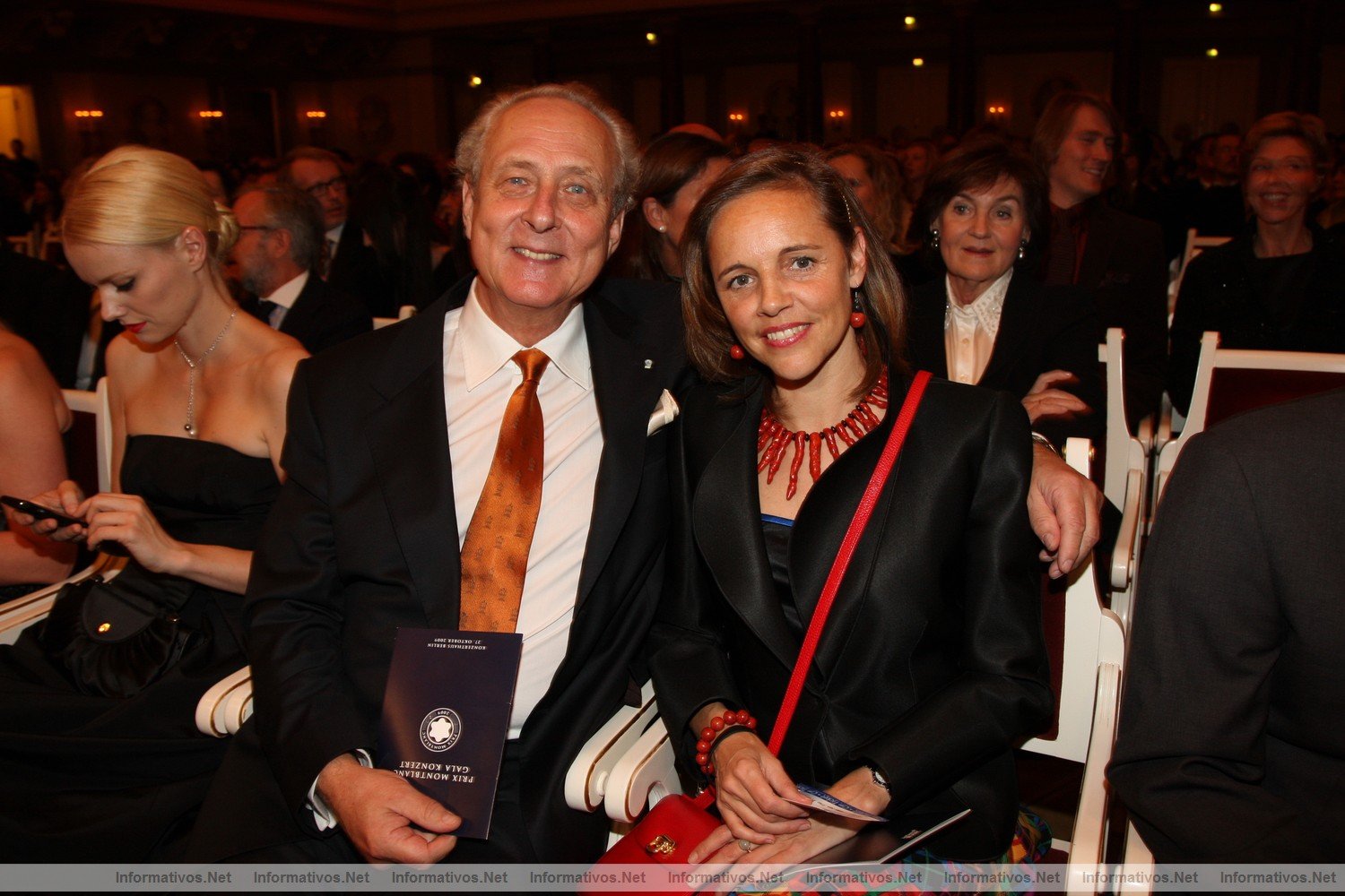 Premio Prix 2009 de Montblanc: S.A.R el prnicipe Heredero Eduard von Anhalt y  la princesa heredera Corinna von Anhalt
