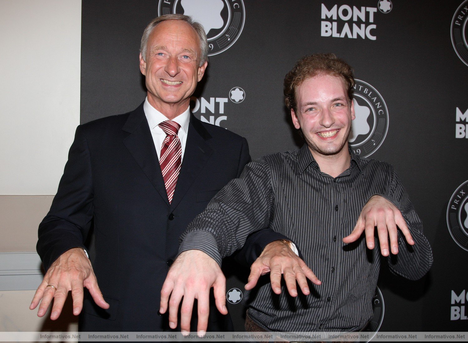 Premio Prix 2009 de Montblanc: Lutz Bethge CEO Montblanc International y  el joven pianista ruso, Nikolai Tokarev