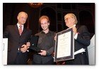 :: Pulse para Ampliar :: Premio Prix 2009 de Montblanc: Lutz Bethge CEO Montblanc International, Nikolai Tokarev y  Justus Frantz