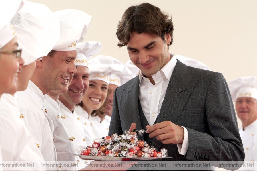 Roger Federe, embajador para Lindt & Sprngli