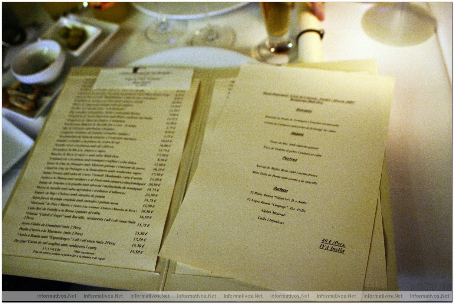 Restaurante 'Moll Oest' en el Puerto de Masnou (Barcelona)