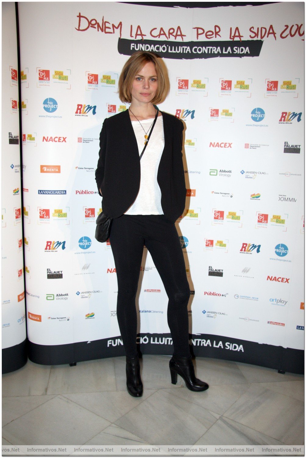 Concierto benfico "Demos la cara por el sida", promovido por la Fundacin Lucha contra el Sida: Vernica Blume (modelo)