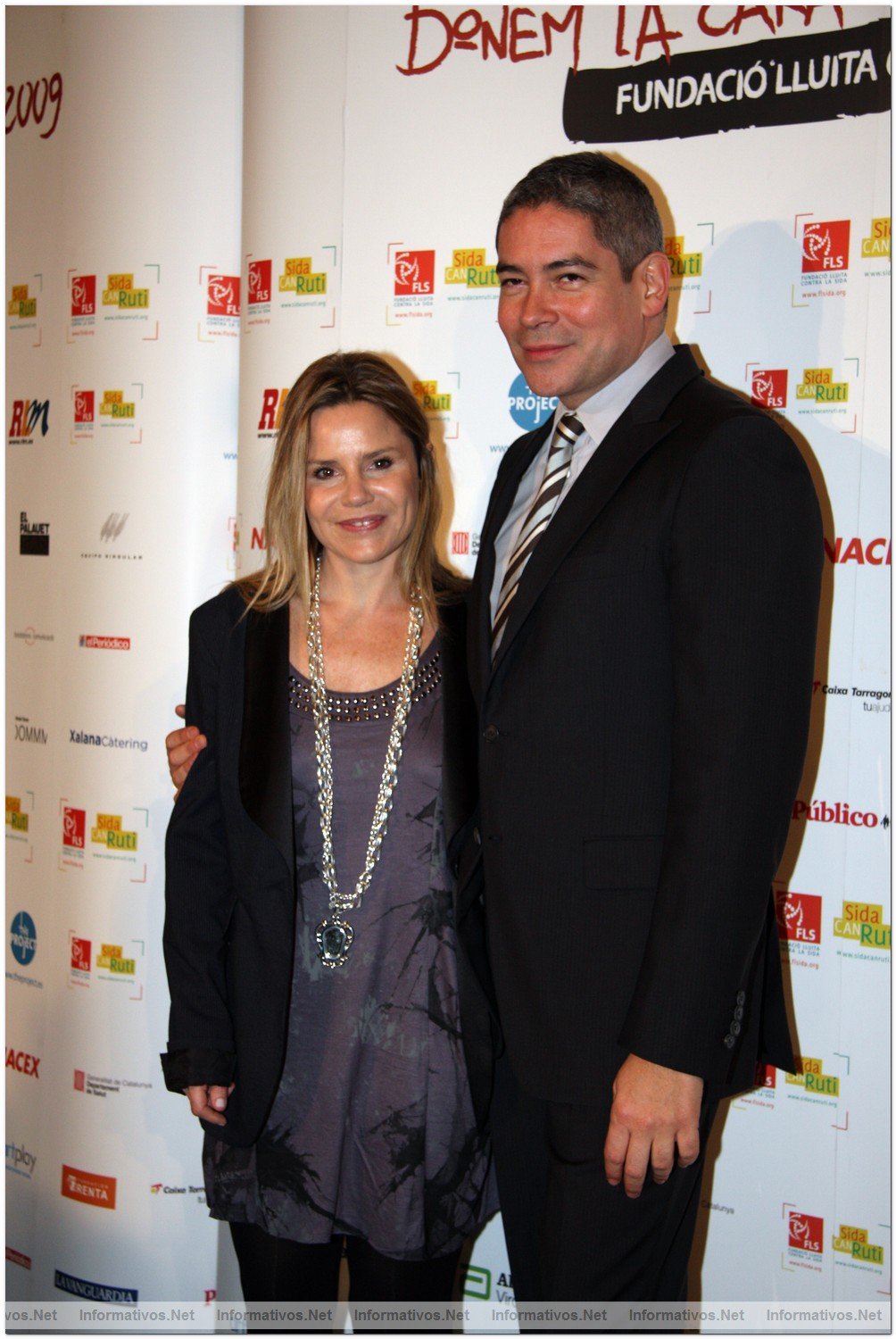 Concierto benfico "Demos la cara por el sida", promovido por la Fundacin Lucha contra el Sida: Eugenia Martnez de Irujo, duquesa de Montoro y Boris Izaguirre