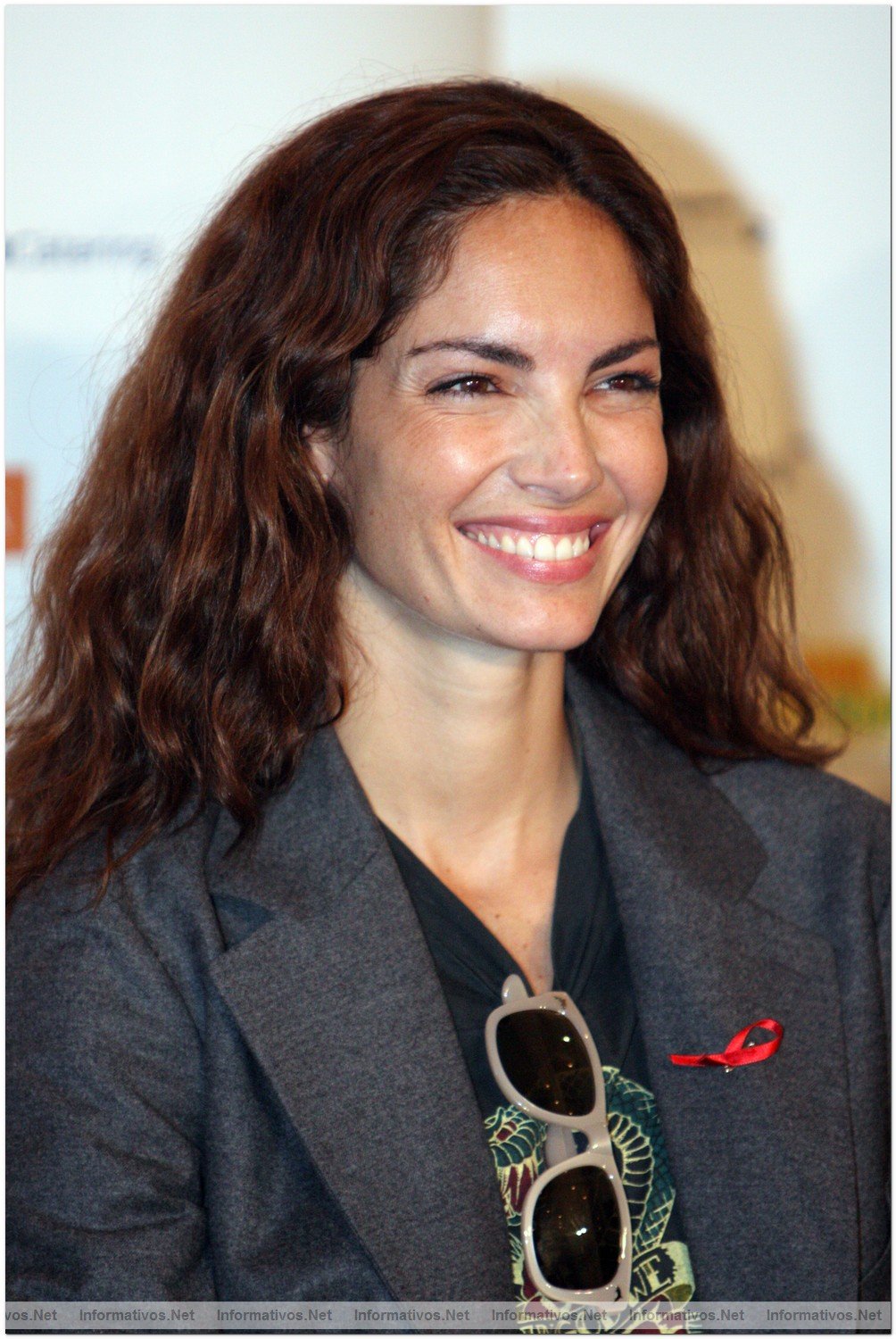 Concierto benfico "Demos la cara por el sida", promovido por la Fundacin Lucha contra el Sida: la modelo Eugenia Silva