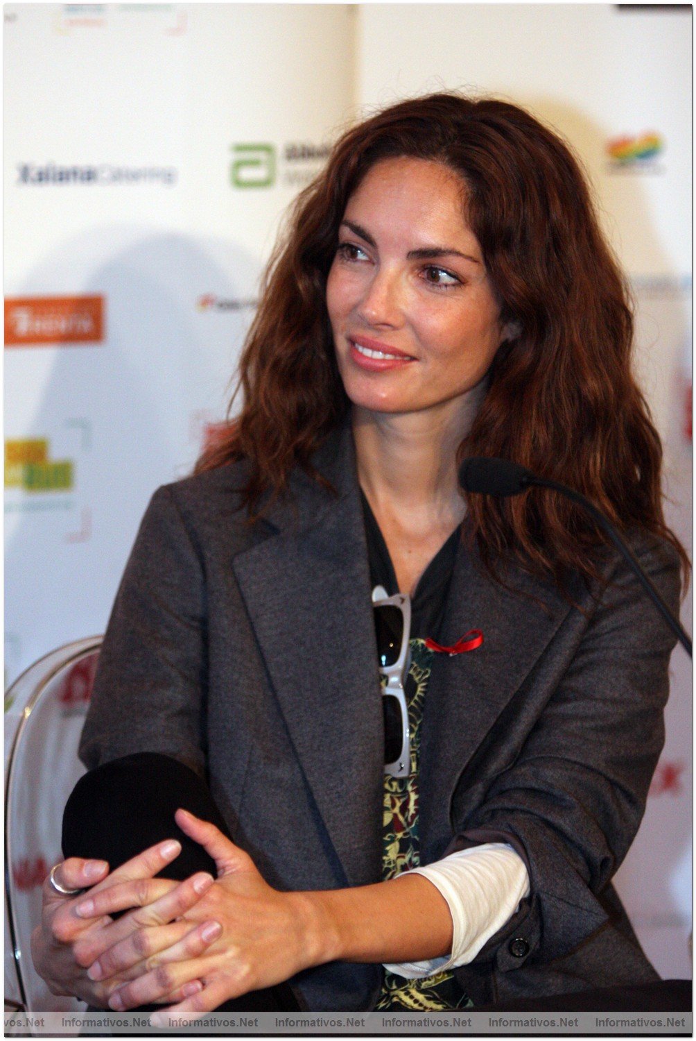 Concierto benfico "Demos la cara por el sida", promovido por la Fundacin Lucha contra el Sida: la modelo Eugenia Silva