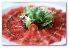:: Pulse para Ampliar :: Rte. Icho, una revolución en cocina japonesa en Barcelona. Toro (la parte más delicada del atún)  con crema de ajo y tomate deshidratado picado.