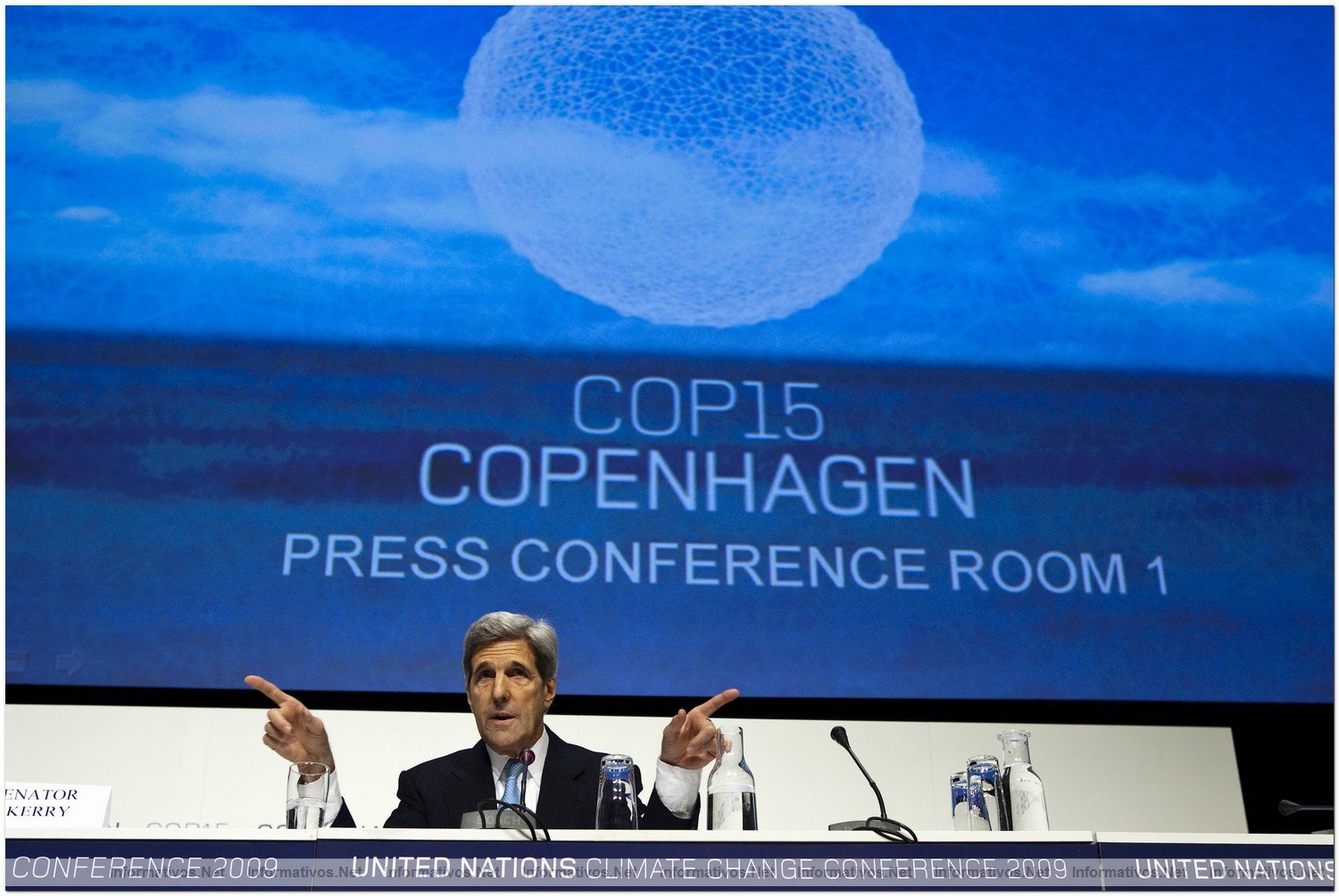 Senator John Kerry, UN Climate Change Conference 2009 (COP15), Copenhagen, Denmark. December 16, 2009.