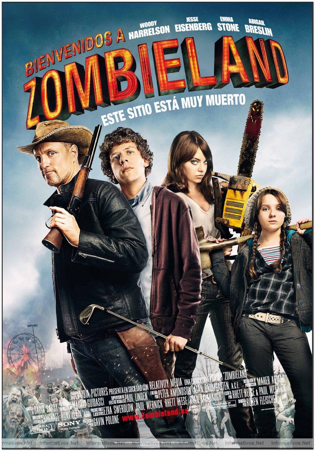 Zombie Land: estreno 25 de Diciembre de 2009