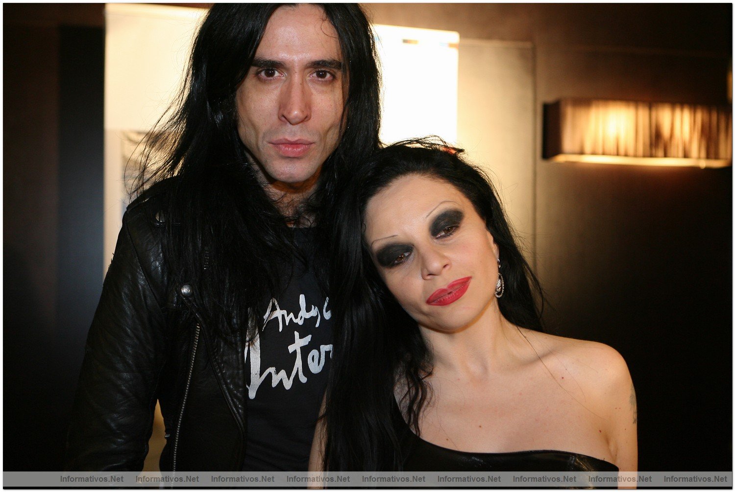 BCN29DIC09.- Fiesta Privada Fangoria en el Hotel Axel: Mario Vaquerizo y su esposa, Olvido Gara (Alaska)