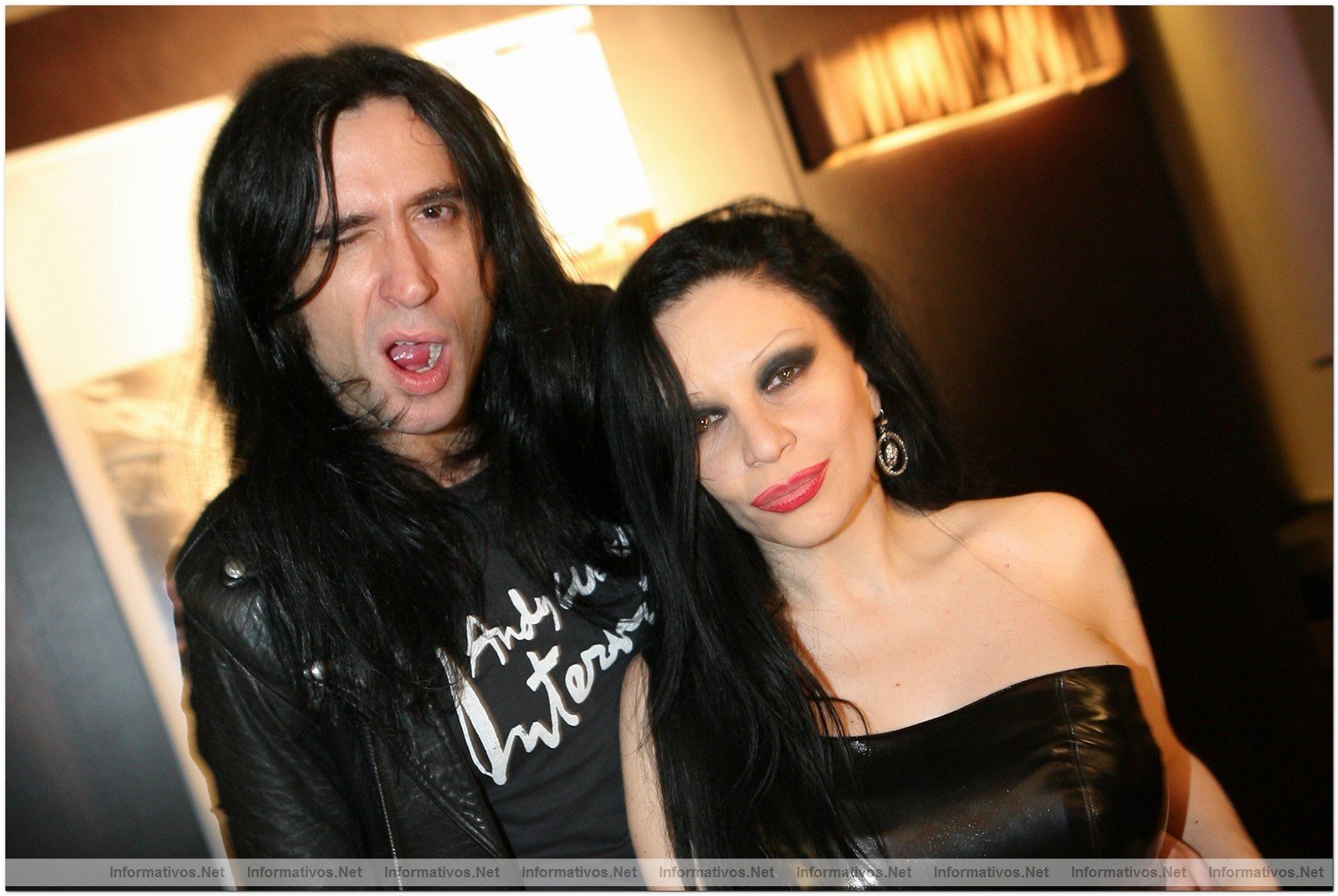 BCN29DIC09.- Fiesta Privada Fangoria en el Hotel Axel: Mario Vaquerizo y su esposa, Olvido Gara (Alaska)