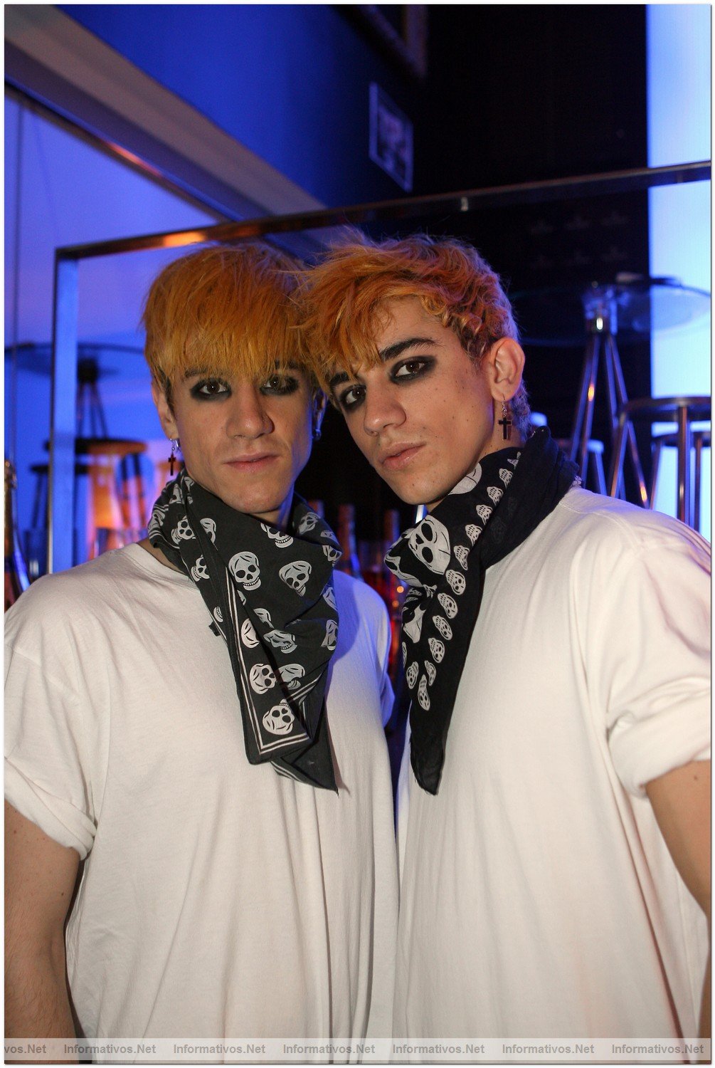 BCN29DIC09.- Fiesta Privada Fangoria en el Hotel Axel: . Roco y Pier Paolo (Los JemeLos)
