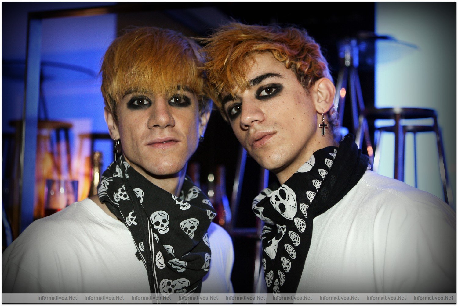 BCN29DIC09.- Fiesta Privada Fangoria en el Hotel Axel. Roco y Pier Paolo (Los JemeLos)
