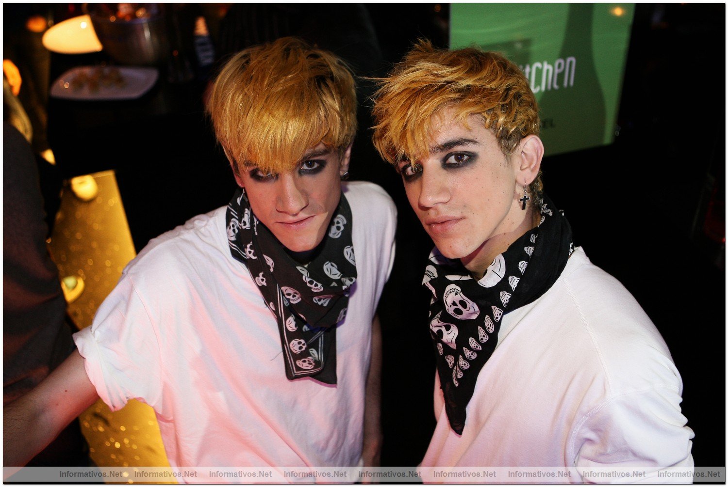 BCN29DIC09.- Fiesta Privada Fangoria en el Hotel Axel: . Roco y Pier Paolo (Los JemeLos)