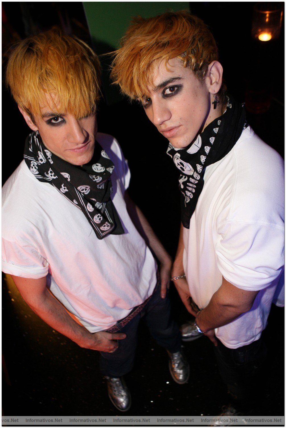 BCN29DIC09.- Fiesta Privada Fangoria en el Hotel Axel: . Roco y Pier Paolo (Los JemeLos)