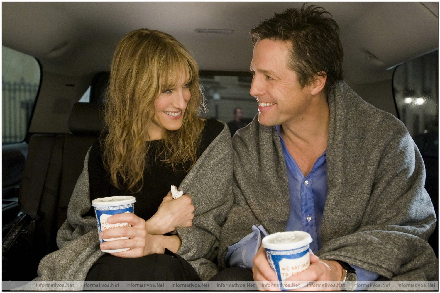 Sarah Jessica Parker and Hugh Grant on the set of Columbia Pictures' comedy "Did You Hear About The Morgans?"  Photo Credit: Barry Wetcher, SMPSP