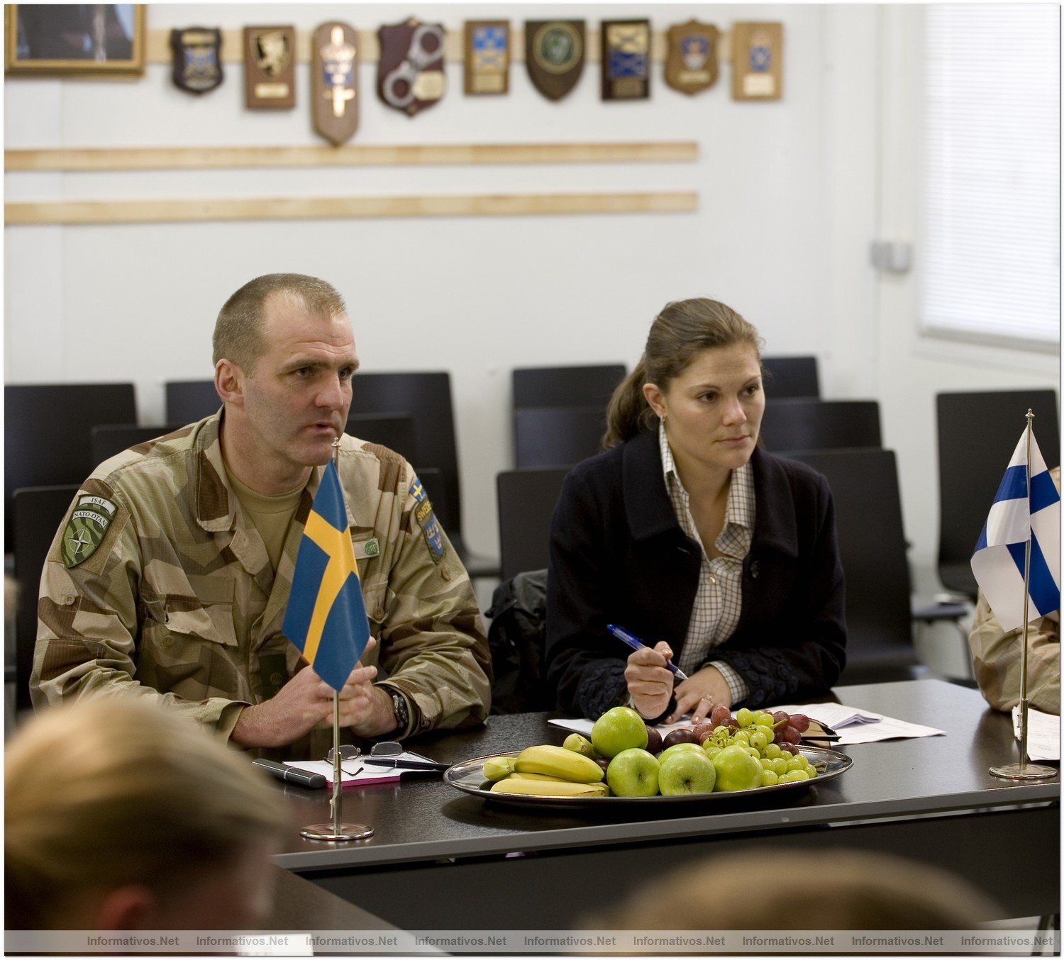 La princesa Victoria de Suecia en Mazar-E-Sharif (Afganistn)