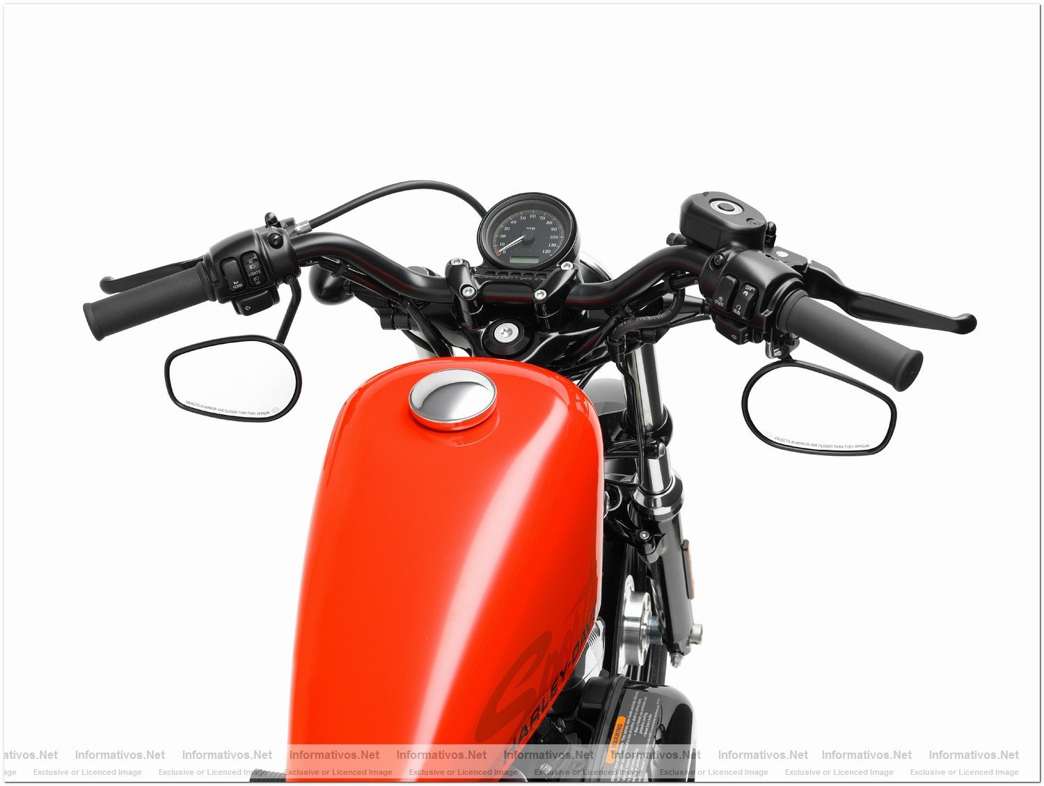 2010, XL1200X, Sportster, XL Forty-Eight, handlebar and under mount mirrors
