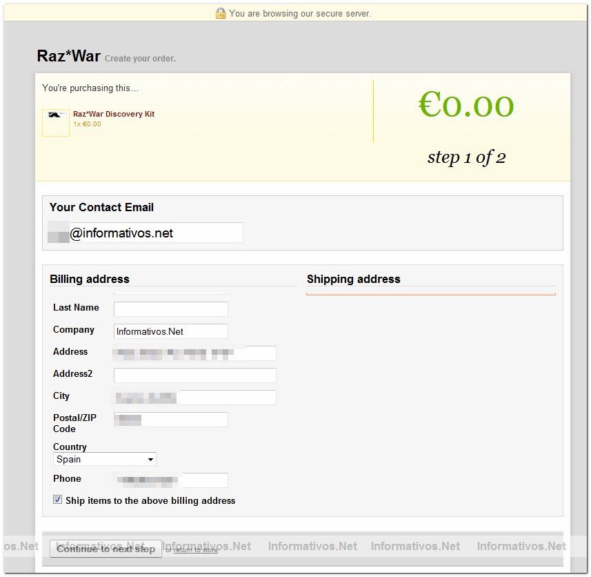 Razwar.com ofrece un set de afeitado gratis a todos los europeos: lo hemos encargado y slo nos cobran los gastos de envo :o)