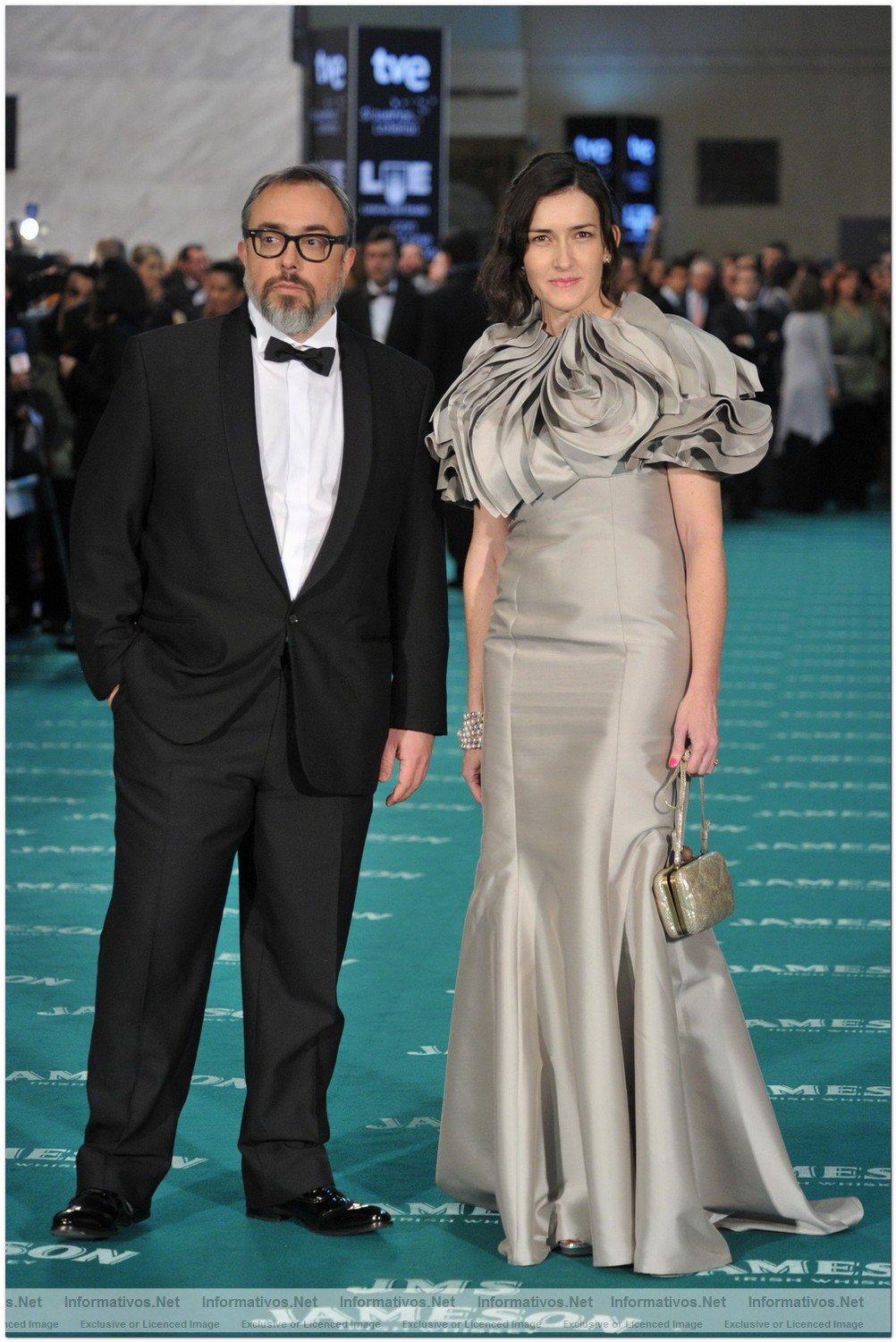 MAD14FEB010.- Premios Goya 2010. lex de la Iglesia con ngeles Glez. Sinde, ministra de cultura