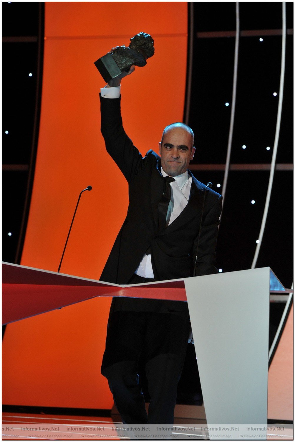 MAD14FEB010.- Premios Goya 2010. Luis Tosar (Celda 211)