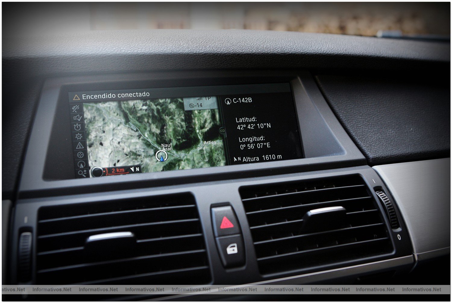 Baqueira (Lrida  Lleida) | 23FEB010.-  BMW X5 M, consola multimedia (GPS, telfono, asistencia parking, msica...)